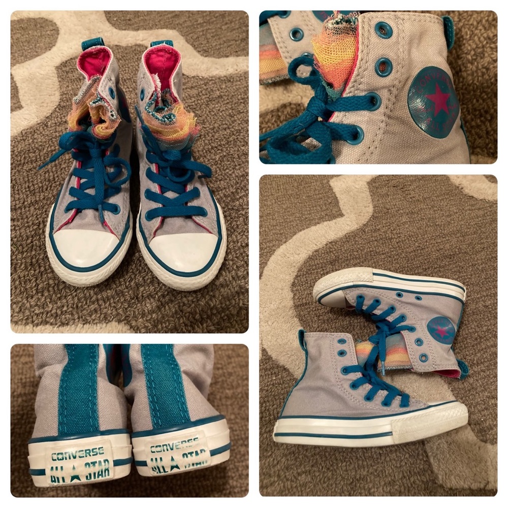 Size 11 toddler punky Brewster style Converse